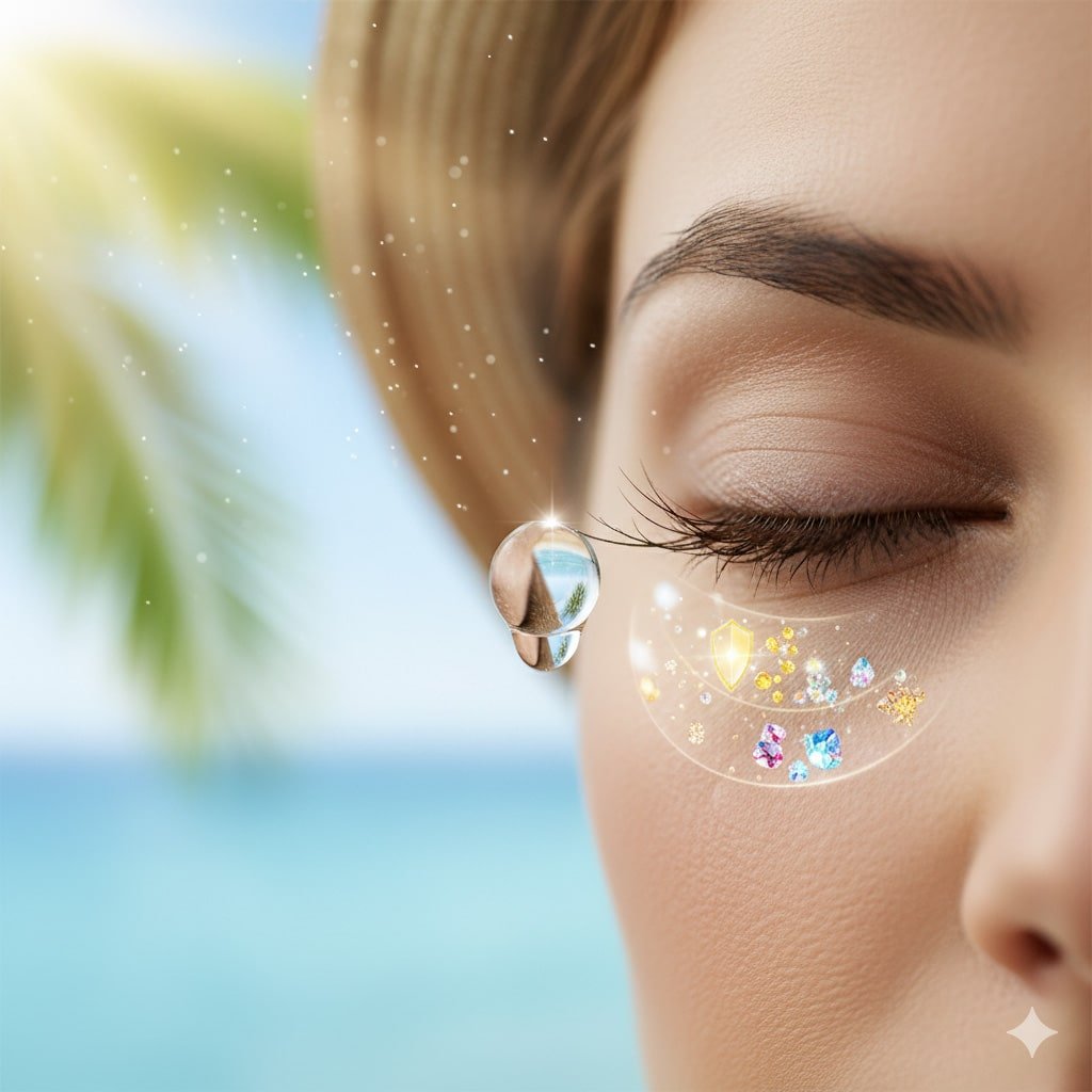 Cuidado del Contorno de Ojos en Verano: Protégete del Sol y el Cloro.