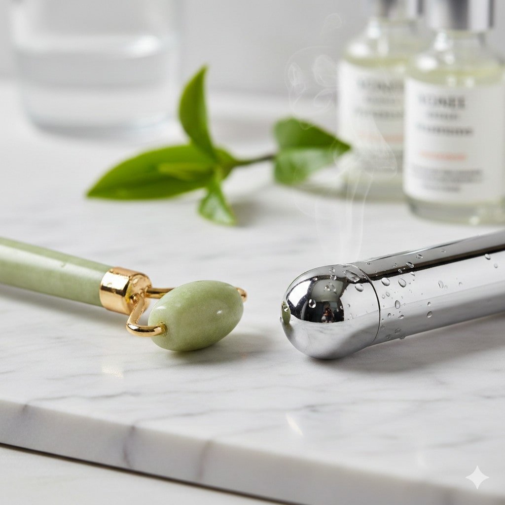 Rodillo de Jade vs Aplicador Metálico: ¿Cuál es mejor para drenar Bolsas?