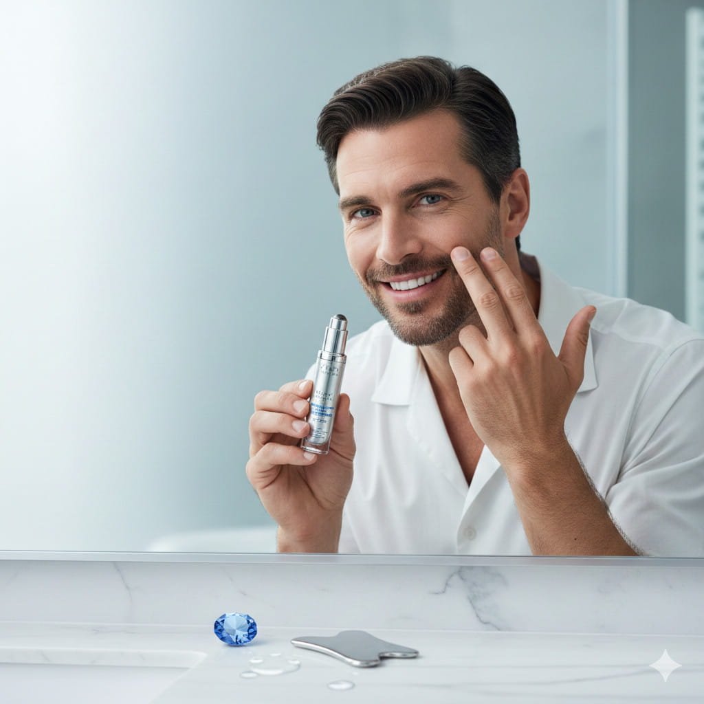 Piel Masculina y Bolsas: Ingredientes Clave para el Drenaje Linfático Efectivo.