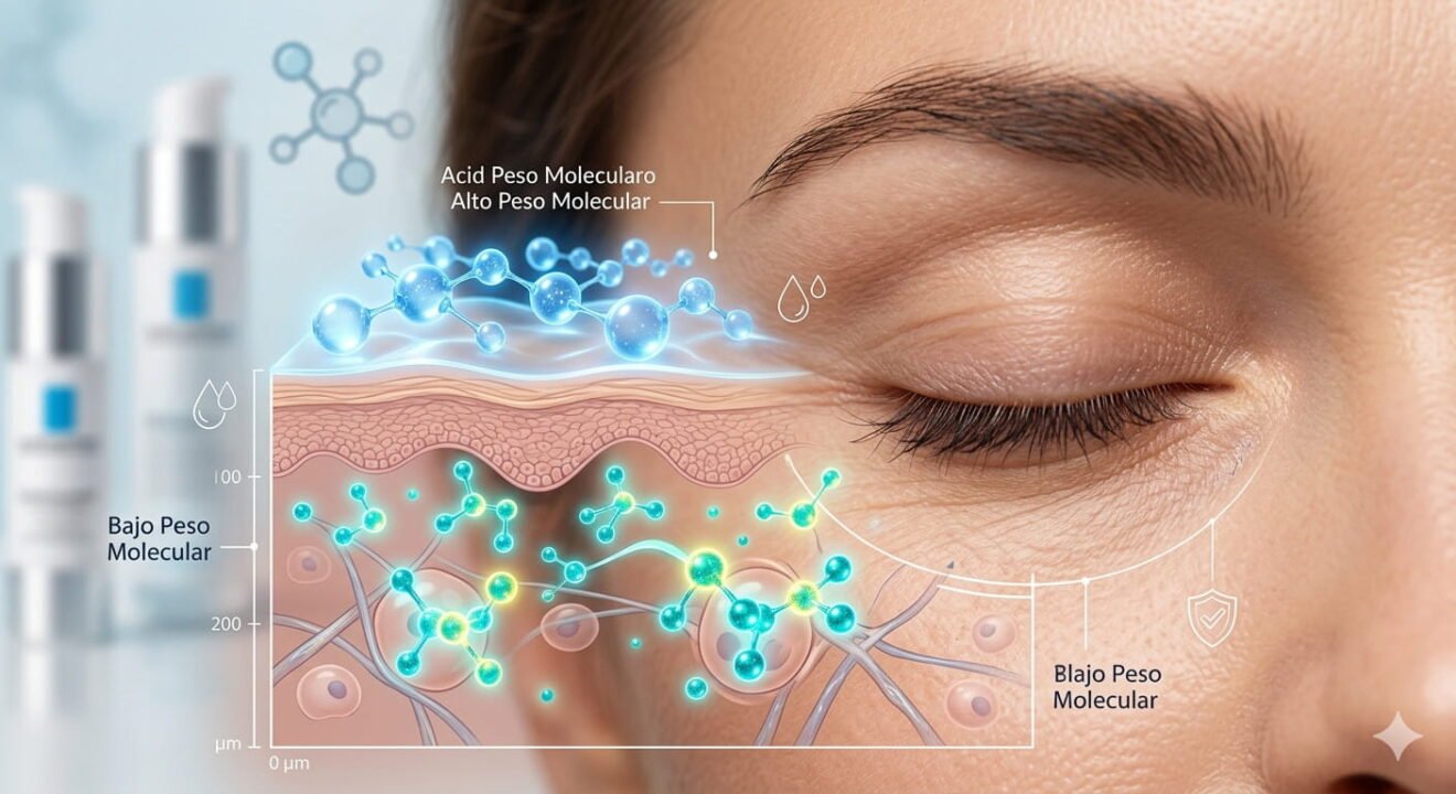 Contorno de Ojos con Ácido Hialurónico: Comparativa de Altos y Bajos Pesos Moleculares.