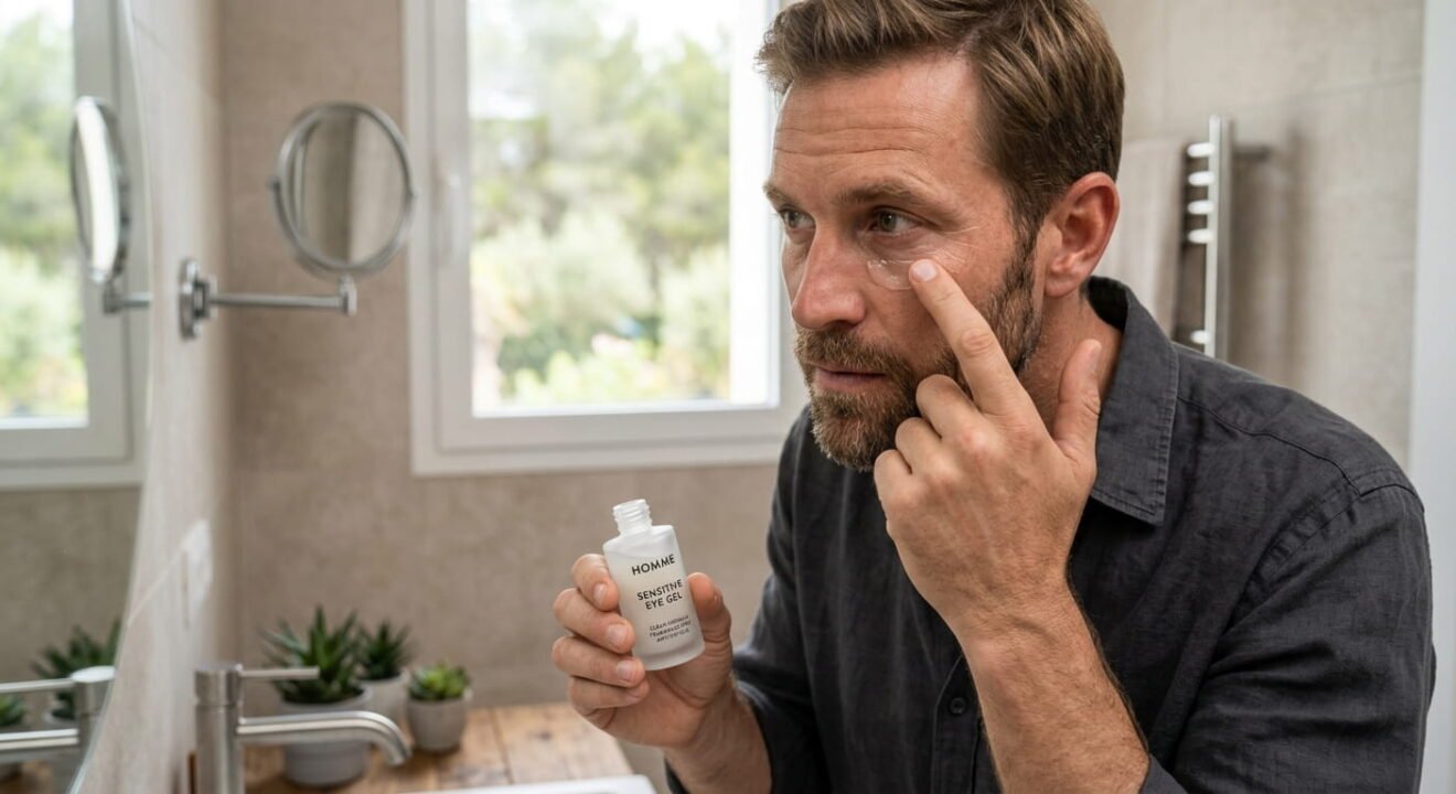 La Sensibilidad Ocular en Hombres: Contornos Clean y Libres de Fragancia.